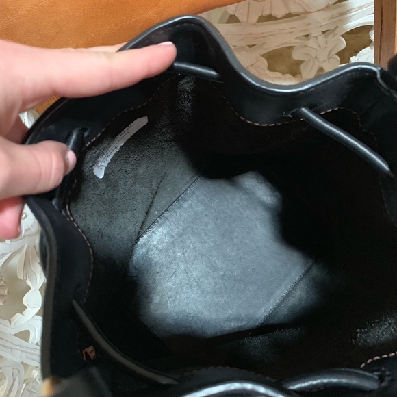 Dooney & Bourke Navy Leather Fringe Crossbody - Picture 6 of 6